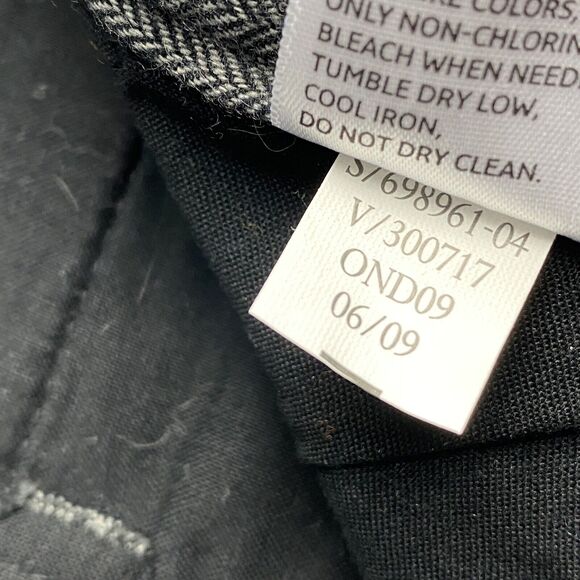Old Navy Pants Mens 35 Gray Herringbone Chino Loose Straight Leg Business Formal - Picture 7 of 11